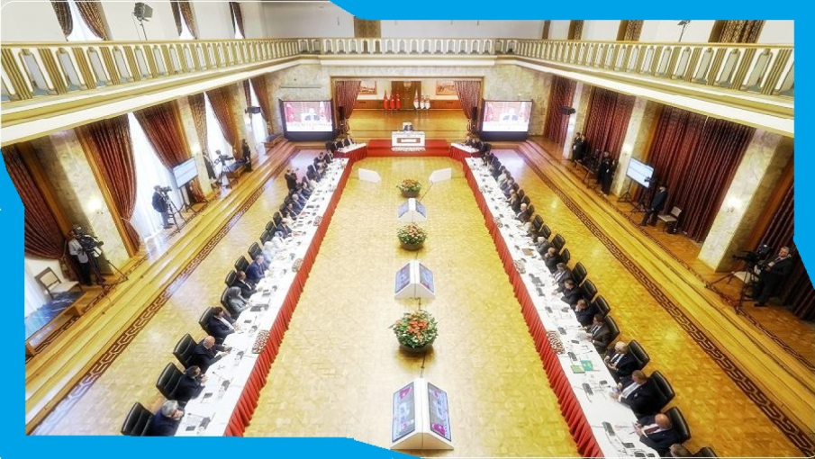 TBMM’si Başkanı N. Kurtulmuş, siyasi partilerin grup koordinatörleriyle görüşüyor